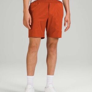 Lululemon Bowline 8'' Shorts Aztec Brick Red Orange Mens Sz. XL M7ARQS